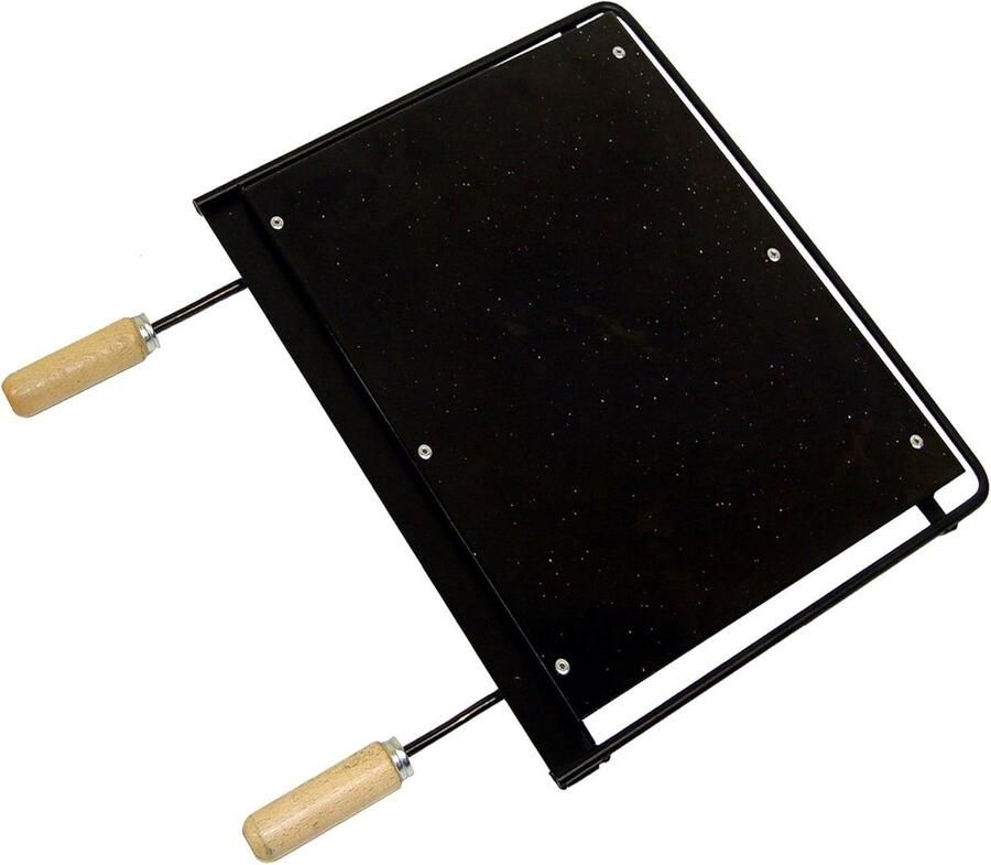 Grillplaat Bakplaat Plancha Buiten koken Geëmailleerd oppervlak 49 x 41 cm Zwart