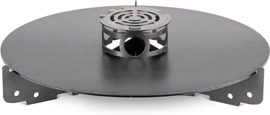 Grillplaat Bakplaat Plancha Buiten Koken Gelegeerd Staal 138 Kilogram zwart