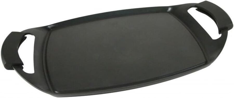 Grillplaat Bakplaat Plancha Gezellig eten Diamantcoating antiaanbaklaag 47 x 28.5 cm Zwart