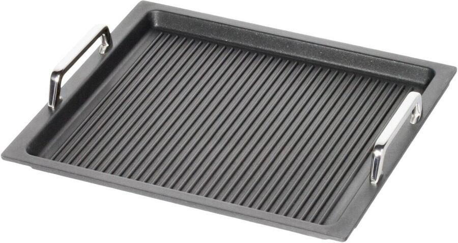 Grillplaat Bakplaat Plancha Koken op Inductie Lotan Antiaanbaklaag 53 x 162 cm Zwart