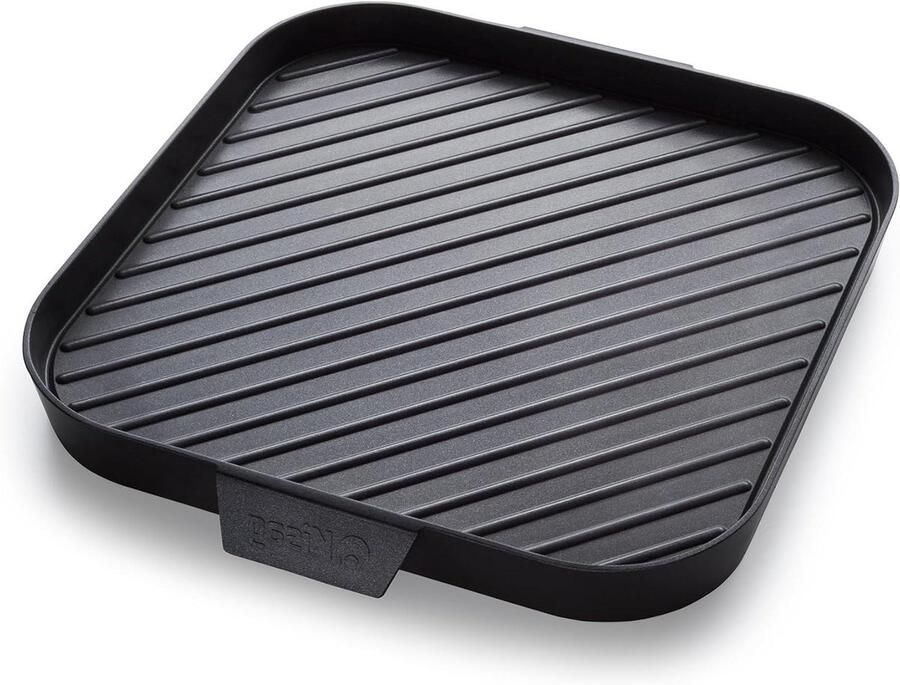 Grillplaat Bakplaat Plancha Vetarm braden Antiaanbaklaag 25 x 25 cm Zwart