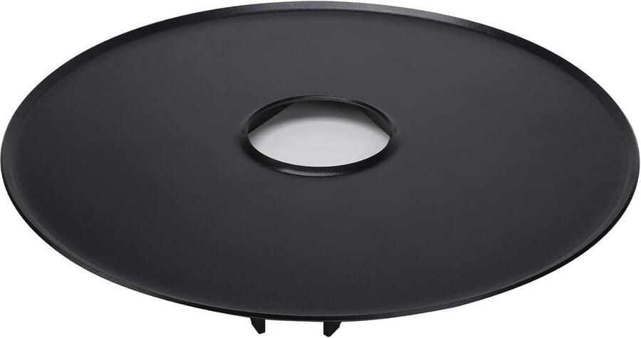 Grillplaat Bakplaat Vuurplaat Buiten Koken Keramische Coating 65 cm Rond Zwart