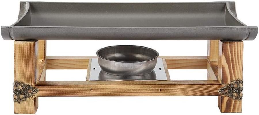 Barbecue Bakplaat Grillpan Oven Buiten Koken Antiaanbaklaag 31 x 16 x 12 cm Zilver