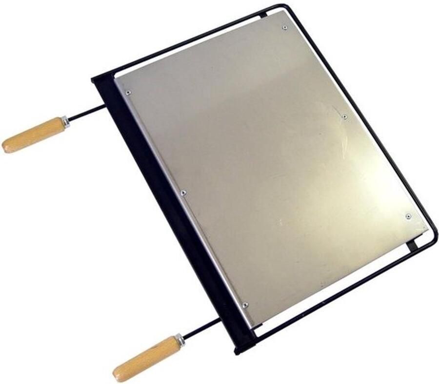Grillplaat BBQ Accessoire Buiten Koken Duurzame Constructie 54 x 41 cm Metaalkleurig
