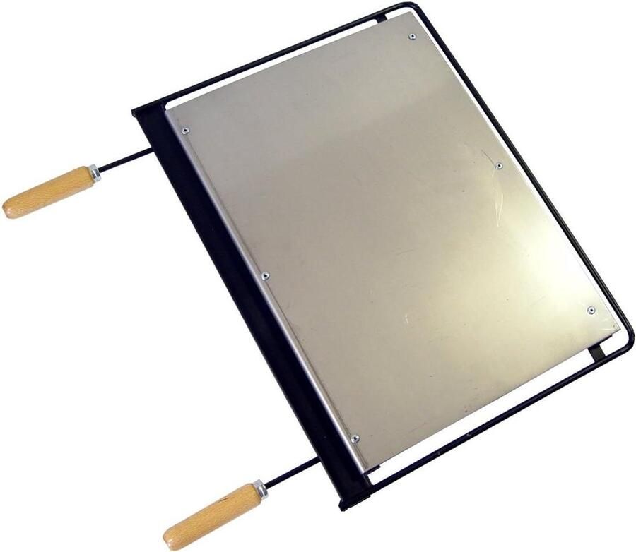Grillplaat BBQ Accessoire Buiten Koken Duurzame Constructie 54 x 41 cm Metaalkleurig