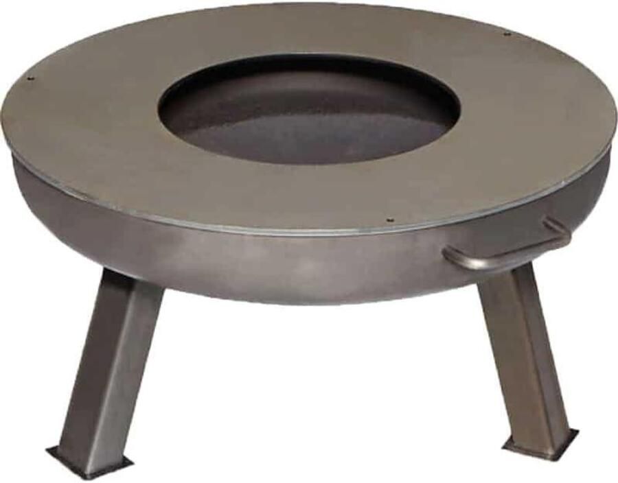 Grillplaat BBQ plaat Vleesrooster Buiten Grillen 2 mm dik staal 60 cm Zwart