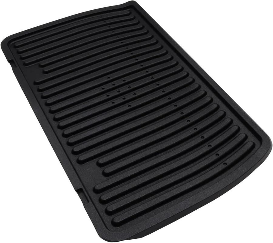 Grillplaat Bovenplaat Apparaat Reparatie Vaatwasserbestendig 40x40 cm Zilverkleurig