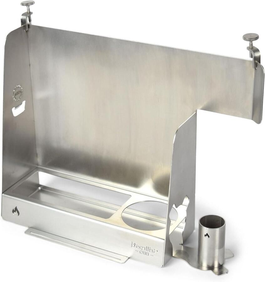 Grillplaat Buiten koken Barbecueën Massieve constructie 41x28 cm Zwart