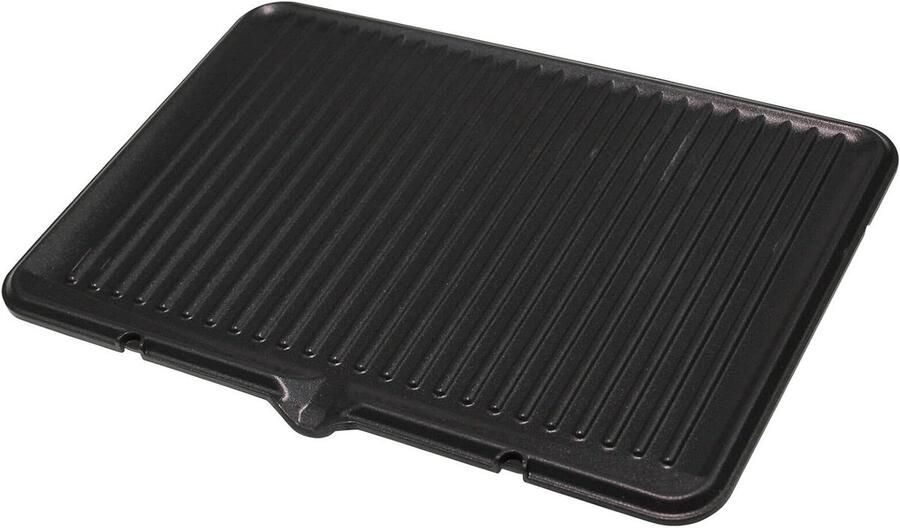Grillplaat Contactgrill plaat Gerechten bereiden Roestvrij staal Rechthoekig Zwart
