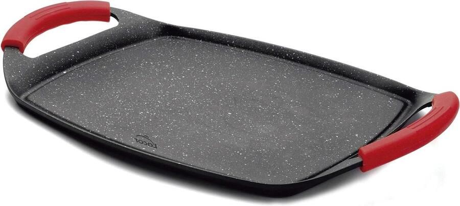 Grillplaat Eco Stone Bakplaat Keuken Gezond Grillen Thuis Duurzaam Materiaal 33.5x25 cm Zwart