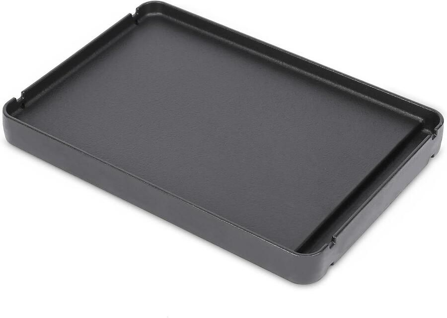 Grillplaat Gietijzer Bakplaat BBQ Barbecue Koken Met Antiaanbaklaag 315 x 215 cm Zwart