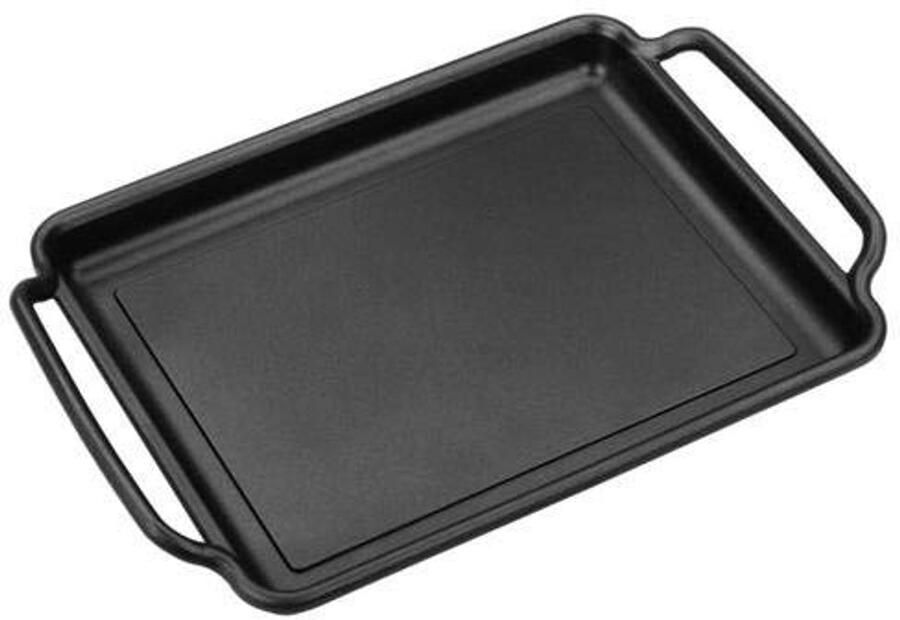 Grillplaat glad 40 x 28 cm met Teflon coating ideaal voor grillen en bakken - Foto 2