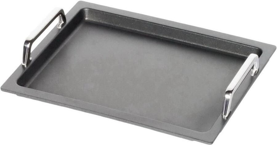 Grillplaat Glad Bakplaat Plancha Gerechten Bereiden Lotan Antiaanbaklaag 265 x 325 cm Zilver