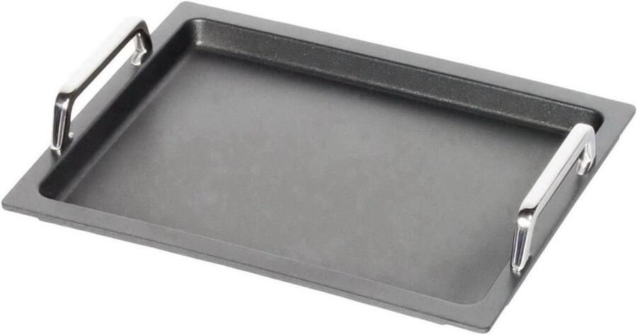 Grillplaat Grillbodem Bakplaat Eten Grillen Lotan Antiaanbaklaag 26.5 x 32.5 cm Zwart