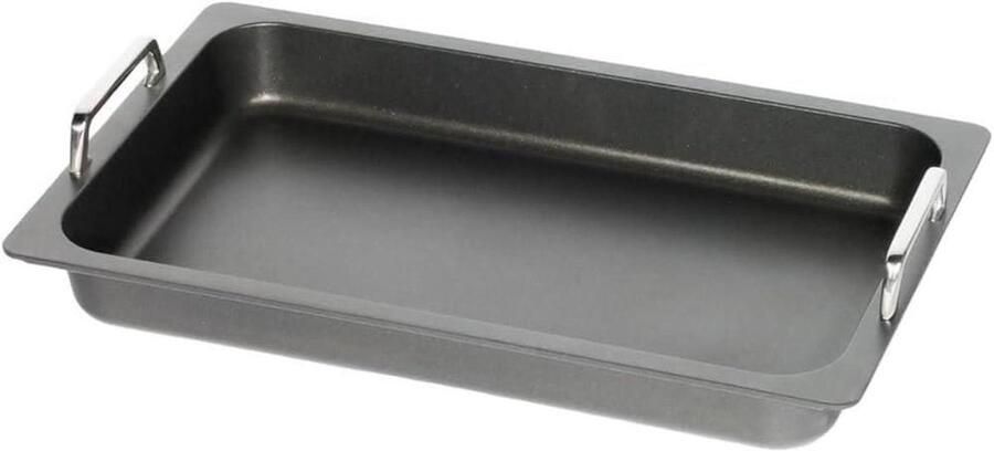 Grillplaat Grillbodem Pan Koken op Inductie Lotan Antiaanbaklaag 354 cm x 325 cm Zwart