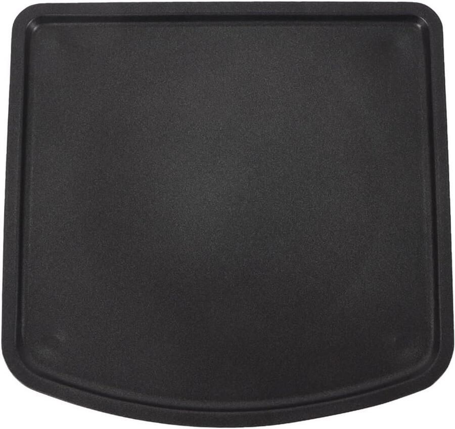 Grillplaat Heteluchtfriteuse Crisper Plaat Gezond Koken Teflon Antiaanbaklaag 25.4 x 24.9 cm Zwart