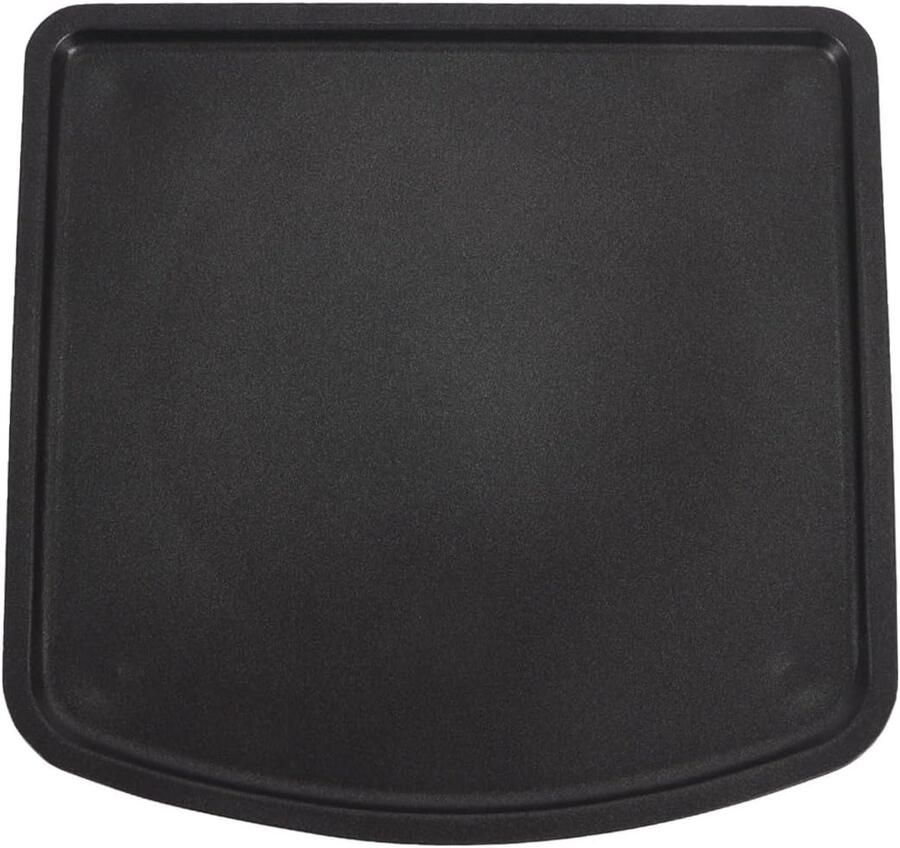 Grillplaat Heteluchtfriteuse Crisperplaat Accessoire Gezond Koken Teflon Antiaanbaklaag 25.4 x 24.9 cm Zwart