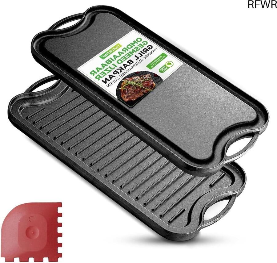 Grillplaat Inductie Bakplaat Gietijzer Klassiek