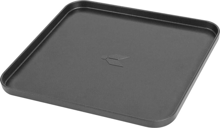 Grillplaat Koekenpan Kamperen Koken Antiaanbaklaag 25.5 cm Zwart
