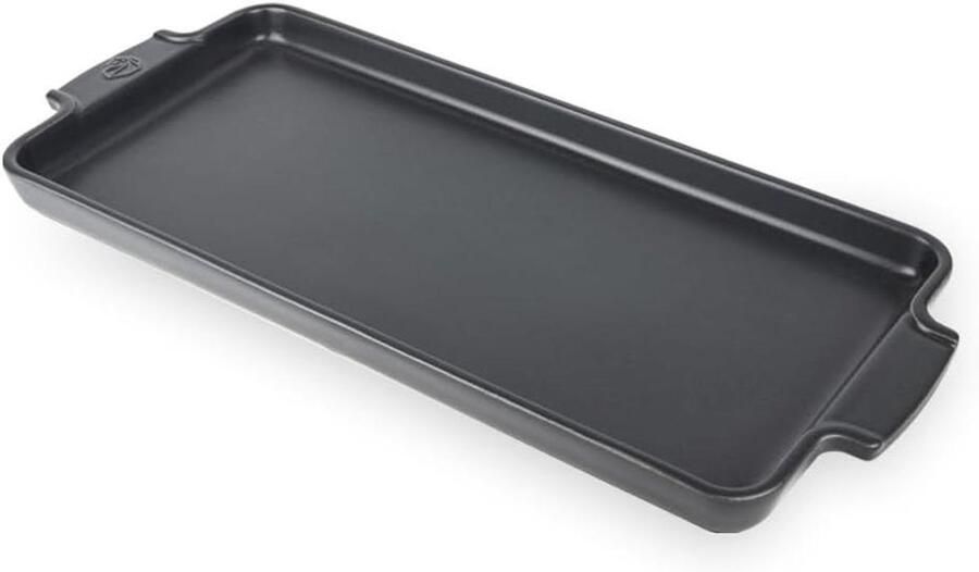 Grillplaat Leisteen Bakplaat Keuken Gelijkmatig Bakken Keramische Coating 1.4 Kilogram Grijs