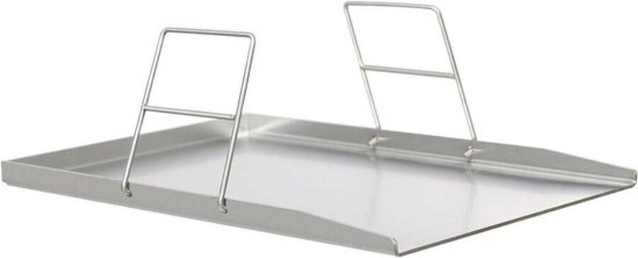 Grillplaat Plancha Bakplaat Roestvrij Staal Barbecue Koken Extra Dik 49 x 325 cm Zilver