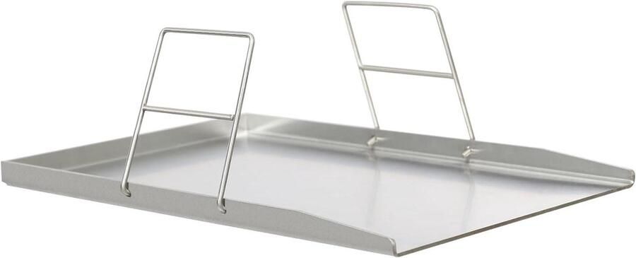 Grillplaat Plancha Bakplaat Roestvrij Staal Barbecue Koken Extra Dik 49 x 325 cm Zilver