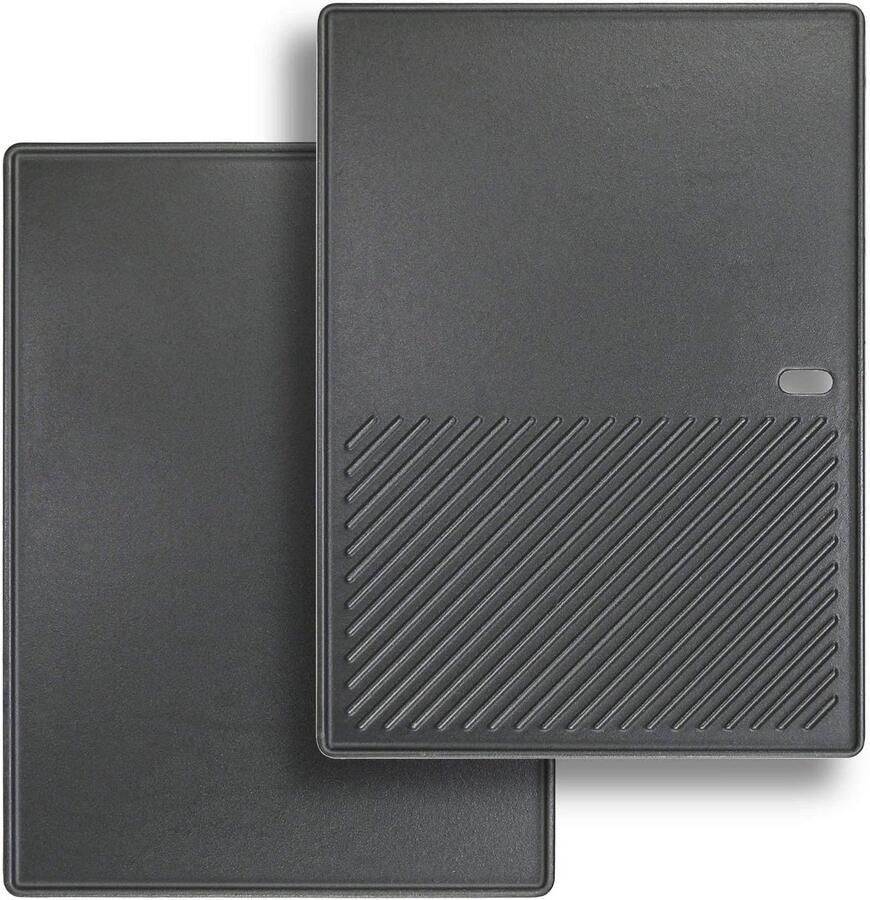 Grillplaat Plancha voor 3 en 4 Brander BBQ Gasgrill Gietijzer Kookplaat