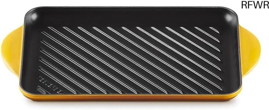 Grillplaat Rechthoekig Gegrilde Pan Vetarm Koken Geribbelde Bakbodem 32.5 cm Nectar