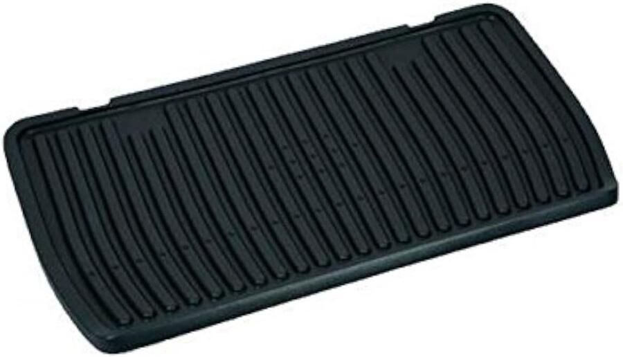 Grillplaat Reserveonderdeel Plaat Contact Grillen Perfecte Pasvorm Rechthoekig Zwart