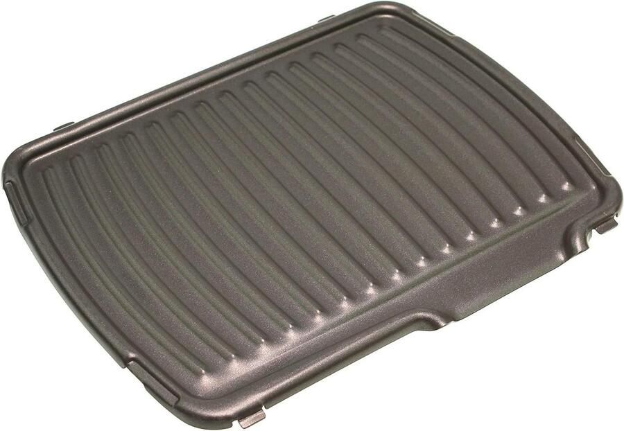 Grillplaat Reserveplaat Contactgrill Koken Anti-aanbaklaag Rechthoekig Zwart