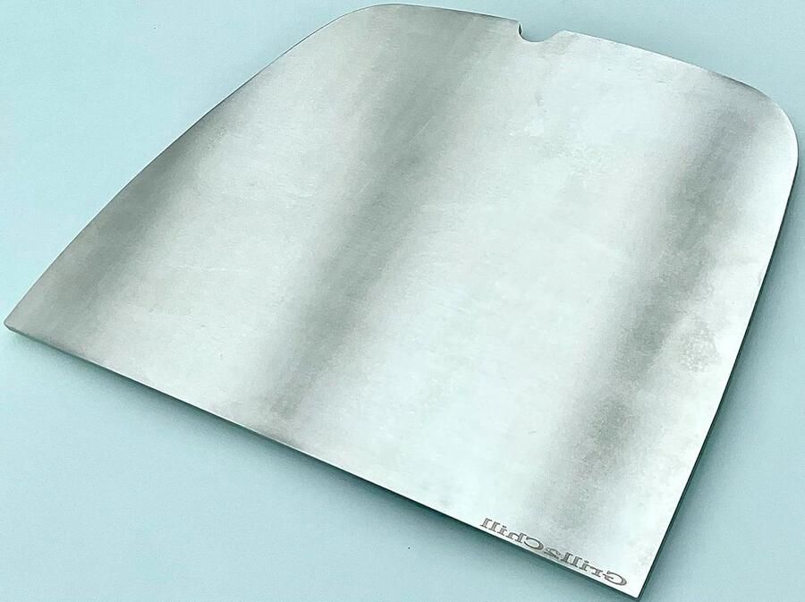 Grillplaat Roestvrij Staal Plancha Rooster Barbecue Ervaring 5-52 mm Materiaaldikte ca. 350 kg Zilver