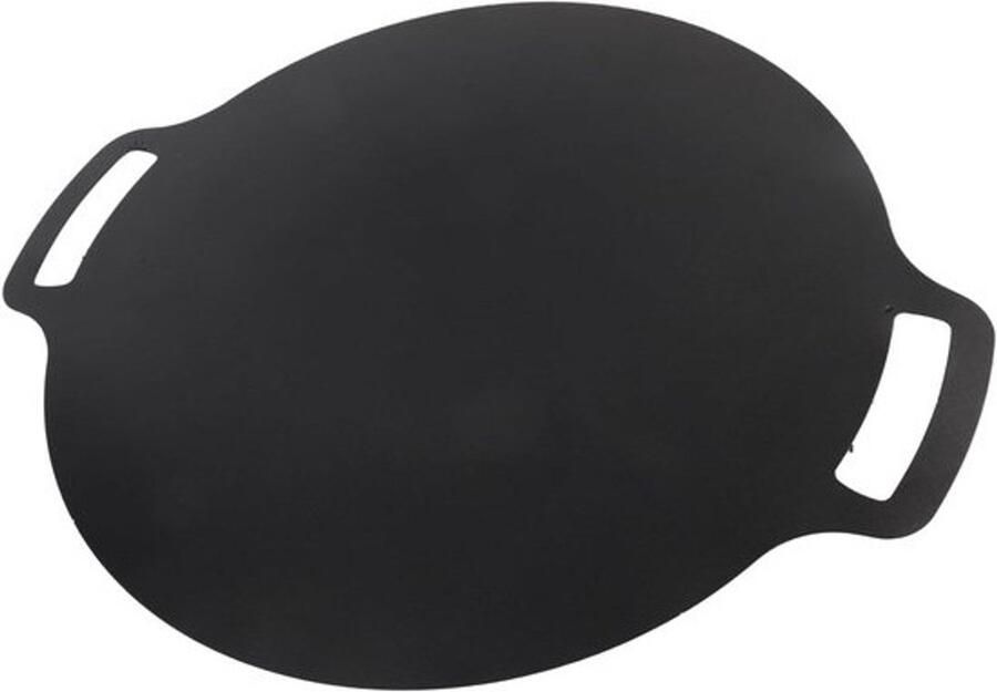 Koreaanse Grill Pan Maifan Stone Ronde BBQ Bakplaat Anti Kleverige Hoge Temperatuur Bestand Grillplaat voor Outdoor Camping (28cm)
