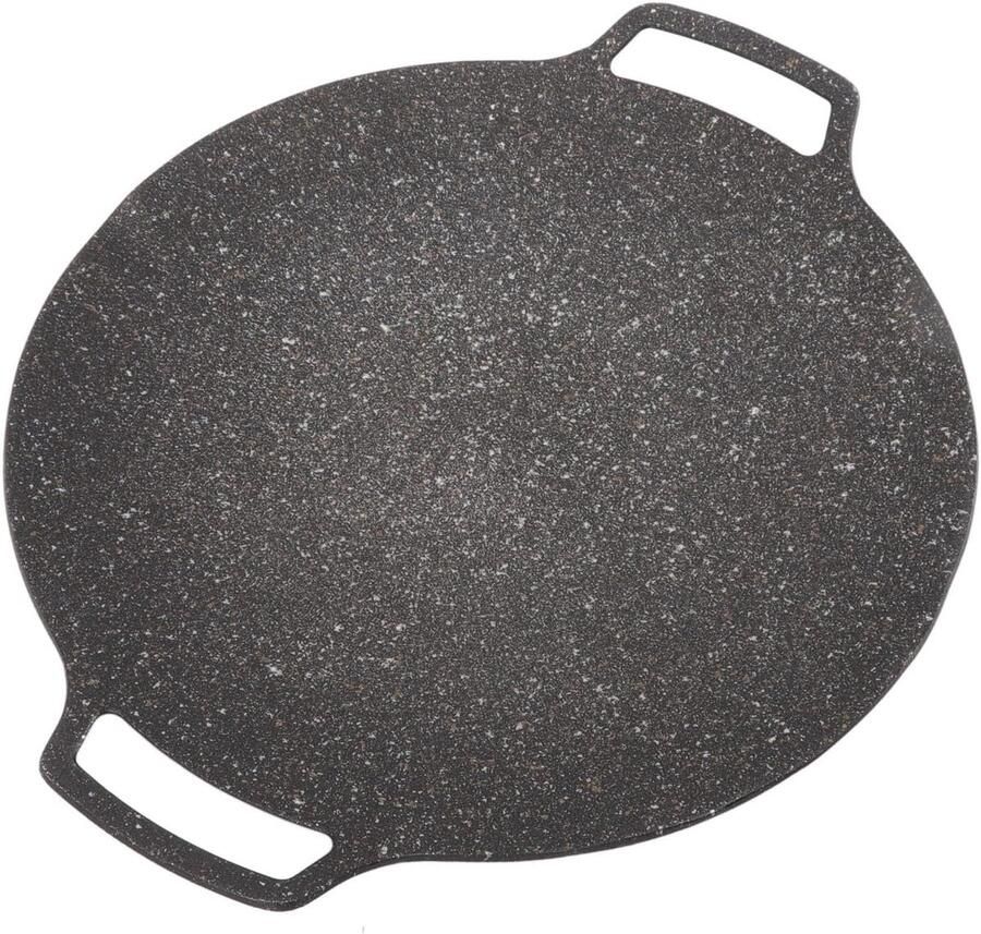 Grillplaat ronde gietijzeren grillplaten anti-aanbakgrill gietijzeren pan grill grillpan ronde braadpan voor thuis outdoor fornuis (universeel type 33