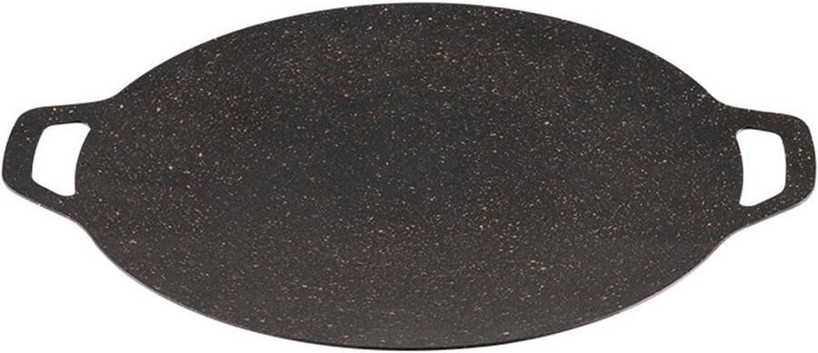 Grillplaat Ronde Pan Inductie Grillplaat Gelijkmatig Grillen Antiaanbaklaag 28-38 cm