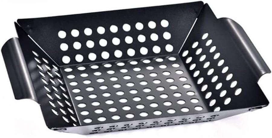 Grillplaat RVS Barbecuepan Bakplaat Buiten Koken Hittebestendig Staal 2000 Gram Zilver