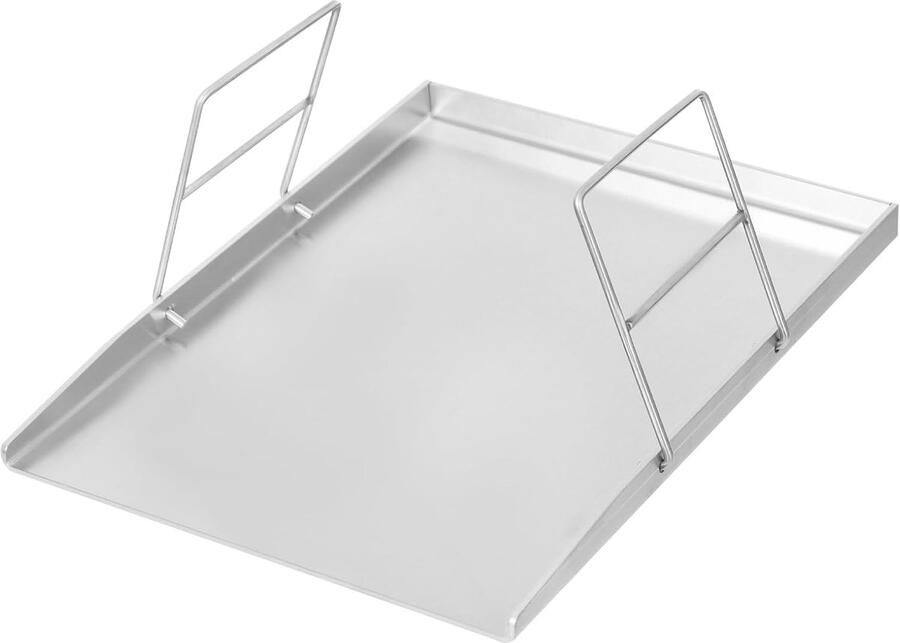 Grillplaat Bakplaat Buiten koken Roestvrij staal 40x30 cm Zilver