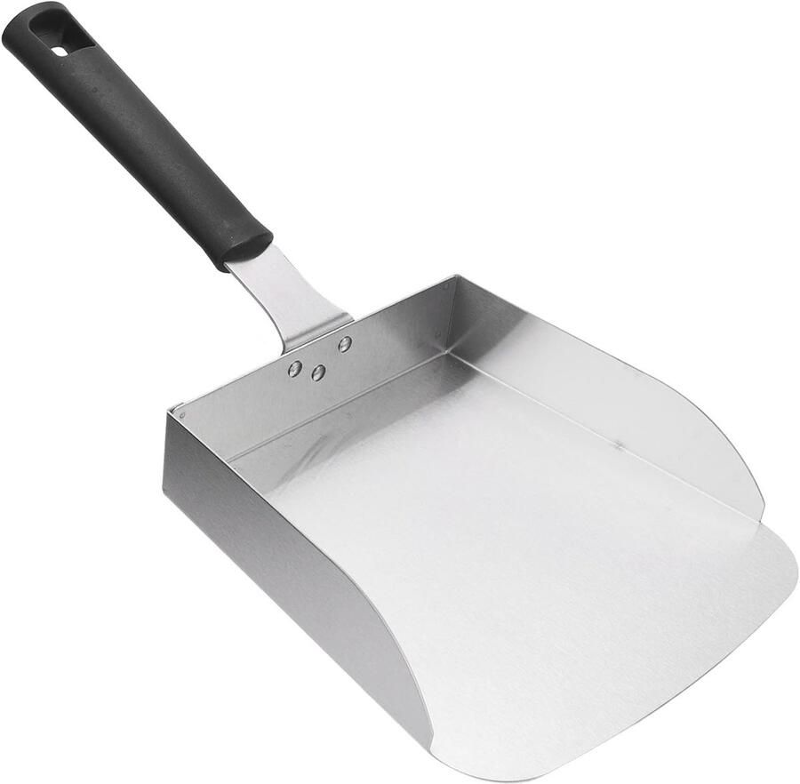 Grillplaat Spatel Bakplaat Schraper Keuken Gereedschap Voedsel Bereiden Rechte Randen 39 x 20 x 6 cm