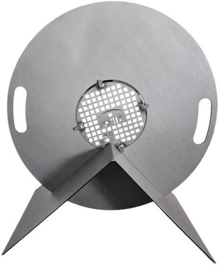 Grillplaat standaard Plancha houder Buiten koken Robuuste stalen constructie Compact ontwerp Zilver