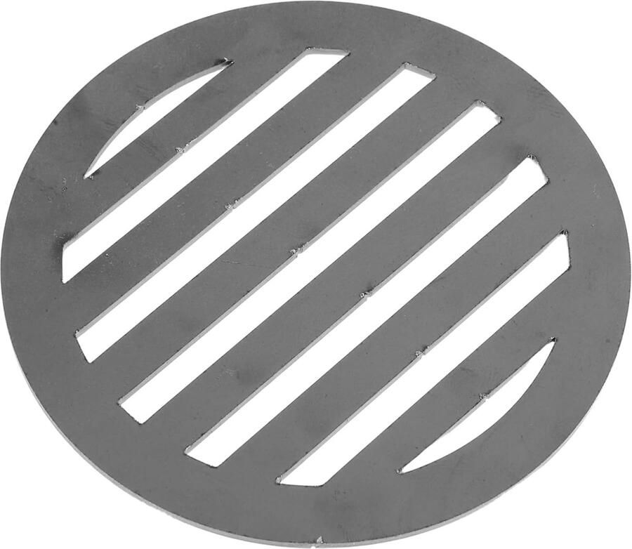 Grillplaat Vervangingsrooster Rond Kookrooster Efficiënt Grillen Geoptimaliseerd Houtskoolrendement 15.6 x 15.6 cm Grijs