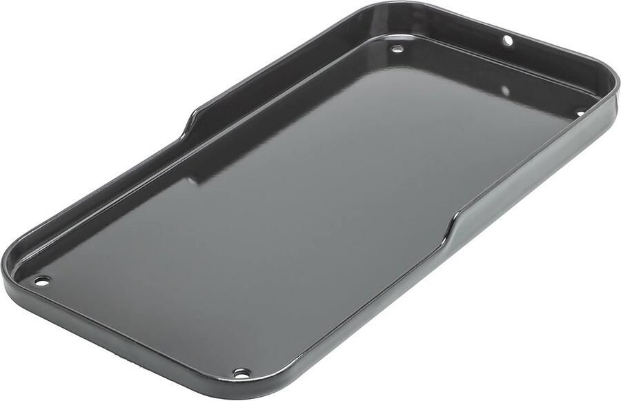 Grillplaat voor Elektrische Grillbarbecue Porselein Geëmailleerd Staal Zwart