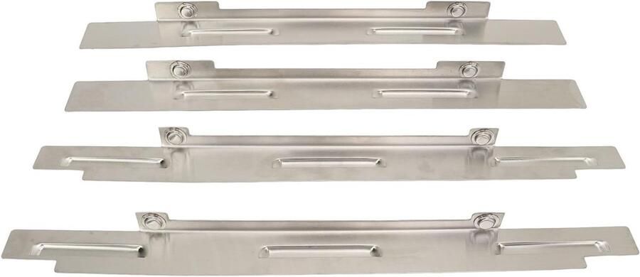 Grillplaat Windschermen Bescherming Plaat Stabiele Verbranding Verstelbare Oven 4 Stuks Roestvrij Staal