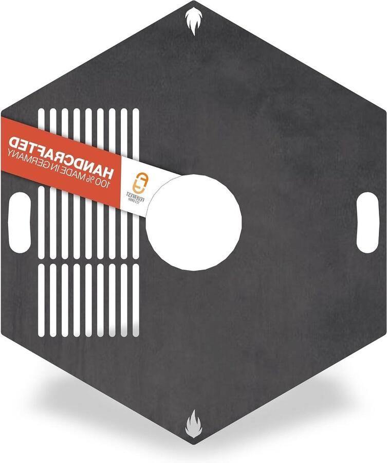 Grillplaat Zeshoekig Bakplaat Vuurplaat Buiten Koken Verschillende Temperatuurzones 80 cm Diameter Staal