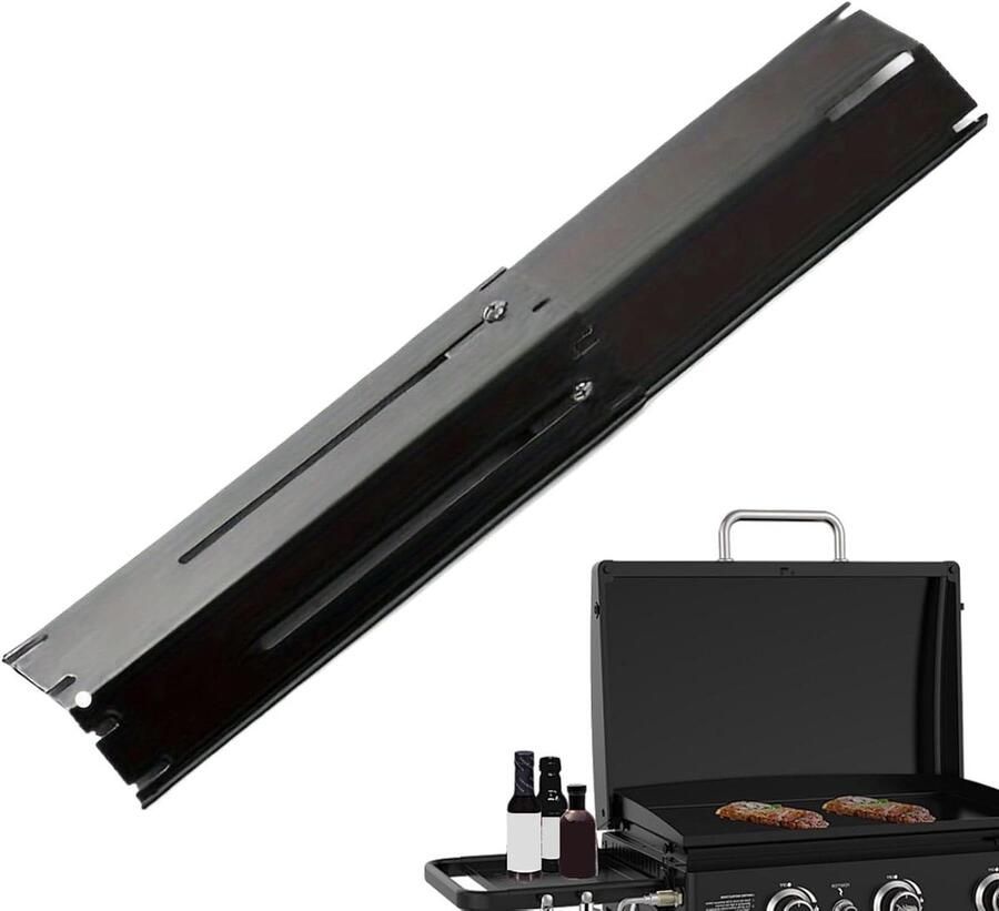 Grill Hitteplaat Vlamverdeler Plaat Buiten Koken Gelijkmatige Warmte 30x15x15 cm Zilverkleurig