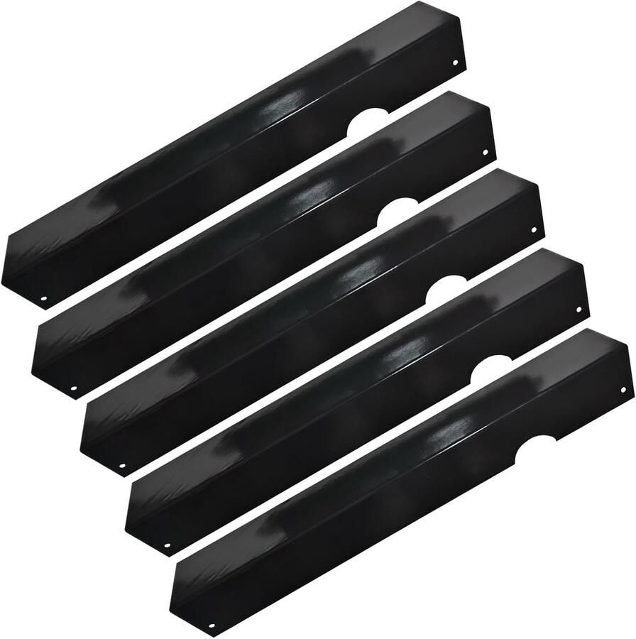 Grillplaten Hittebestendige schijven Barbecue avonden Gelijkmatige warmteverdeling 434 x 76 x 53 cm Zwart
