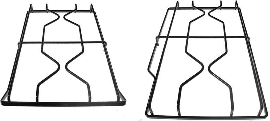 Grillplaten Set Keukenmachine Onderdelen Eten Bereiden Duurzaam Staal 44.6 cm Lengte Zilver