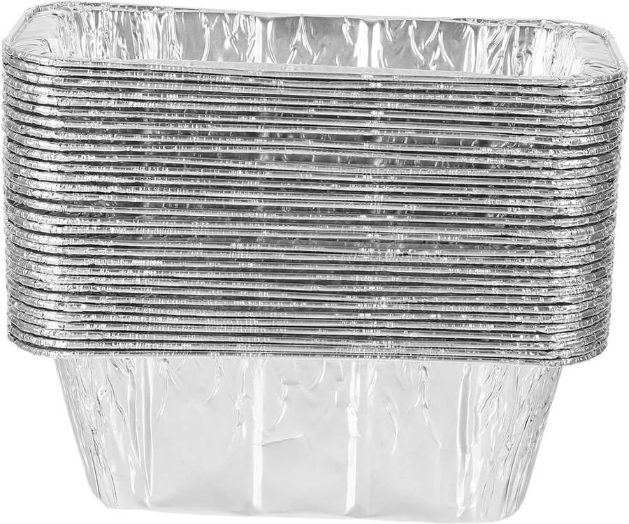 Grillplaten Vetopvangbakken Barbecue Gemak Wegwerp Aluminium 30 Stuks Zilver