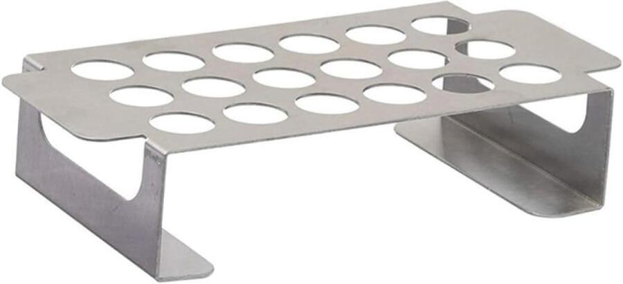 Grillrek Barbecue Rek Chili Grillen Roestvrij Staal 24.8 x 12 x 5.1 cm Zilver