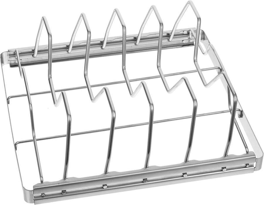 Grillrek BBQ Rek Buiten Grillen Steak Kip Rek 24 x 22 x 7.5 cm Zilver