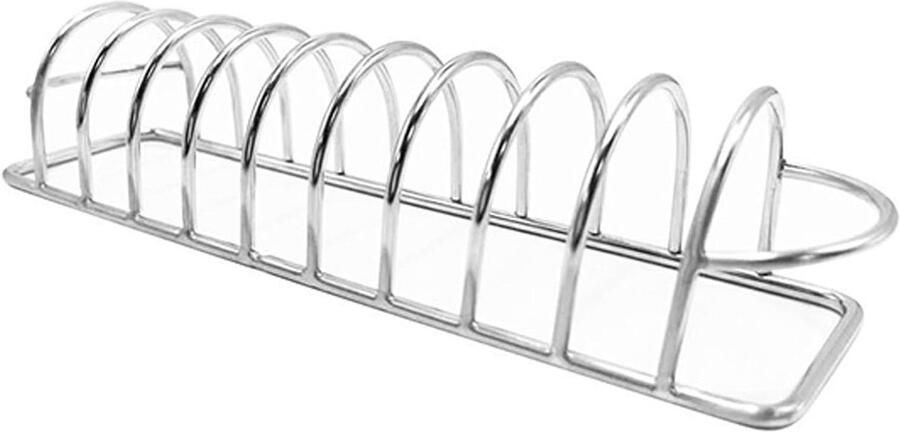 Grillrek BBQ rek Vlees grillen Gelijkmatige warmte 23 cm Zilver