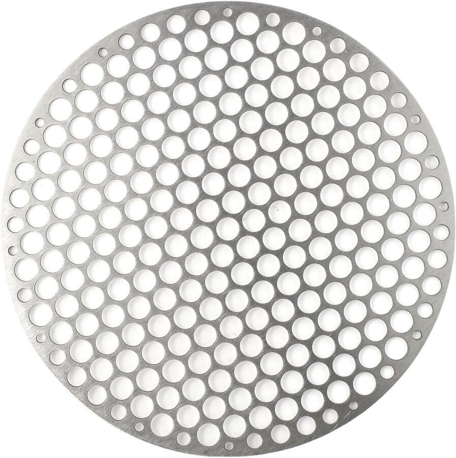 Grillrek Rond Bakrek Roestvrij Staal Buiten Koken Gelijkmatige Warmte 18cm Diameter Zilverkleurig